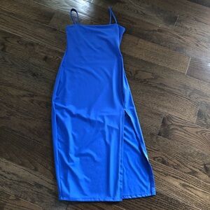 Susana Monaco Cobalt Spaghetti Strap Midi Dress